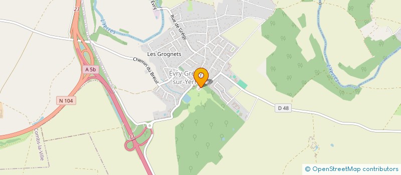 localisation de l'entreprise SOCIETE CIVILE D'EXPLOITATION AGRICOLE GROMAND D'EVRY & FILLES à EVRY-GREGY-SUR-YERRE