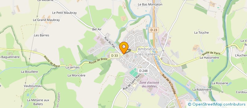 localisation de l'entreprise SOCIETE CIVILE D'EXPLOITATION AGRICOLE GUIARD à AMBRIERES-LES-VALLEES