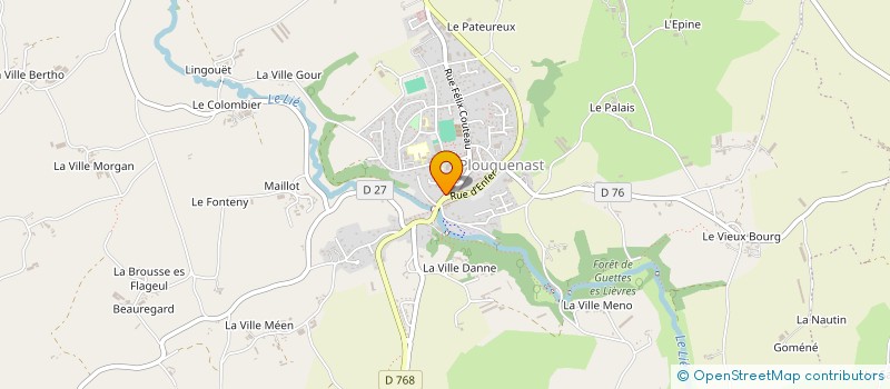localisation de l'entreprise SOCIETE CIVILE D'EXPLOITATION AGRICOLE HAMAYON à PLOUGUENAST-LANGAST