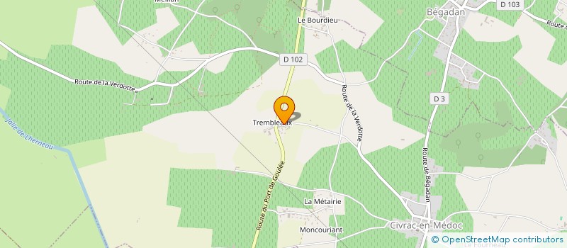 localisation de l'entreprise SOCIETE CIVILE D EXPLOITATION AGRICOLE HENRI REICH ET FILS  CIVRAC-EN-MEDOC