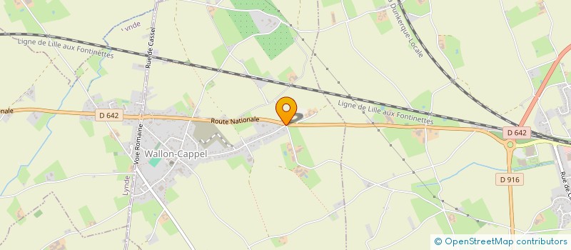 localisation de l'entreprise SOCIETE CIVILE D'EXPLOITATION AGRICOLE IOOS BENOIT  WALLON-CAPPEL