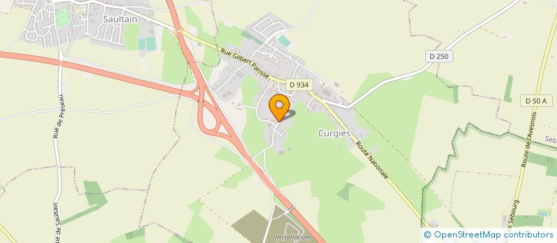 localisation de l'entreprise SOCIETE CIVILE D'EXPLOITATION AGRICOLE JACOB  CURGIES