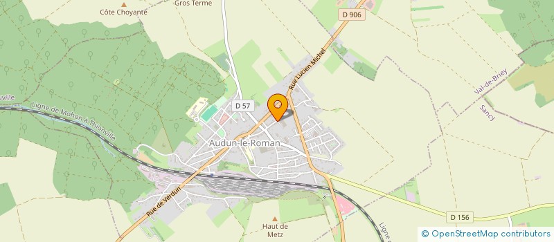 localisation de l'entreprise SOCIETE CIVILE D'EXPLOITATION AGRICOLE LA BERGERIE DU GUE  AUDUN-LE-ROMAN