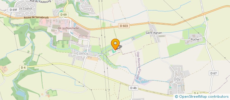 localisation de l'entreprise SOCIETE CIVILE D'EXPLOITATION AGRICOLE LA VIVH  COINCY