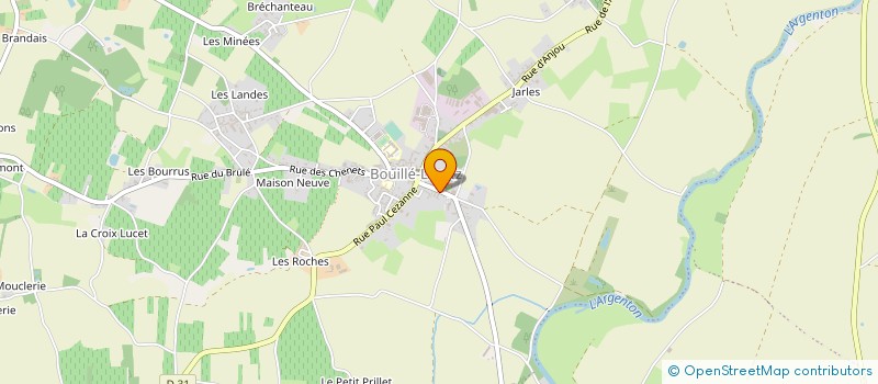 localisation de l'entreprise SOCIETE CIVILE D'EXPLOITATION AGRICOLE LACROIX  LORETZ-D'ARGENTON