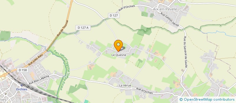 localisation de l'entreprise SOCIETE CIVILE D'EXPLOITATION AGRICOLE LE QUESNE  LANDAS