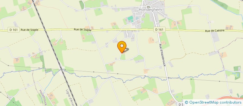 localisation de l'entreprise SOCIETE CIVILE D'EXPLOITATION AGRICOLE LES CHAMPS FLEURIS à HONDEGHEM