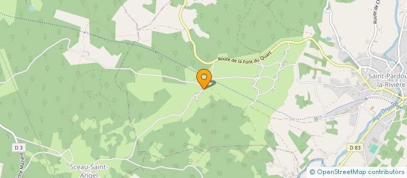 localisation de l'entreprise SOCIETE CIVILE D'EXPLOITATION AGRICOLE MIBAINE  SAINT-PARDOUX-LA-RIVIERE