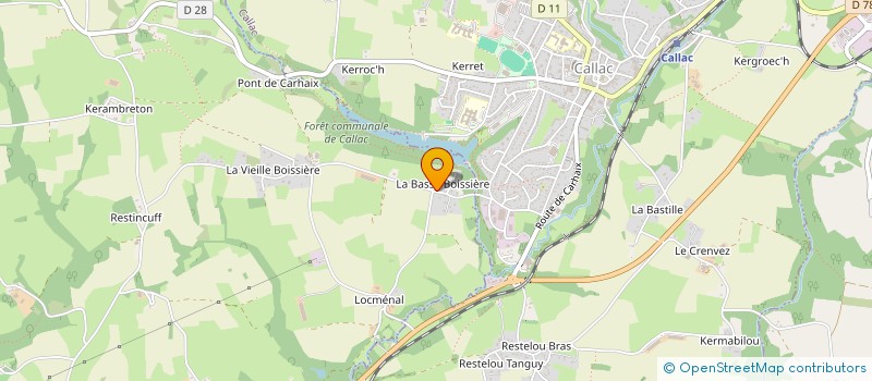 localisation de l'entreprise SOCIETE CIVILE D'EXPLOITATION AGRICOLE MOYSAN à PLUSQUELLEC