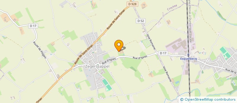 localisation de l'entreprise SOCIETE CIVILE D'EXPLOITATION AGRICOLE NYBELEN  ZEGERSCAPPEL