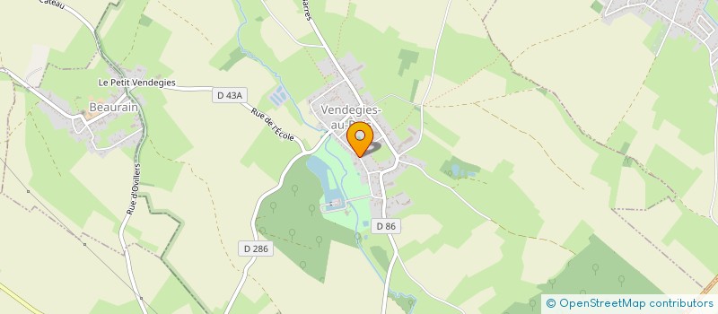 localisation de l'entreprise SOCIETE CIVILE D'EXPLOITATION AGRICOLE PAVOT DECAUX à VENDEGIES-AU-BOIS