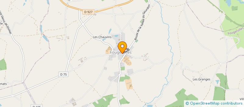 localisation de l'entreprise SOCIETE CIVILE D'EXPLOITATION AGRICOLE PIERRE RAVEAU à FOUGEROLLES
