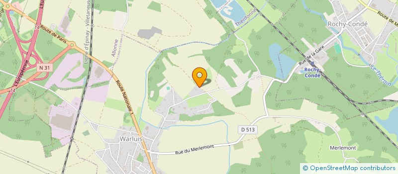 localisation de l'entreprise SOCIETE CIVILE D'EXPLOITATION AGRICOLE SAINT ARNOULT  WARLUIS