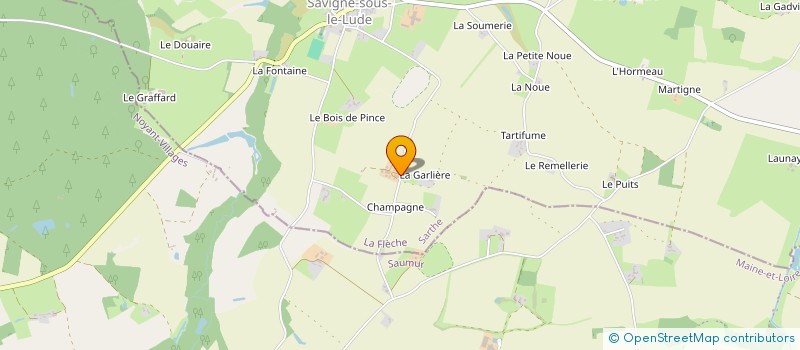 localisation de l'entreprise SOCIETE CIVILE D EXPLOITATION AGRICOLE SAVINOV BIO  SAVIGNE-SOUS-LE-LUDE