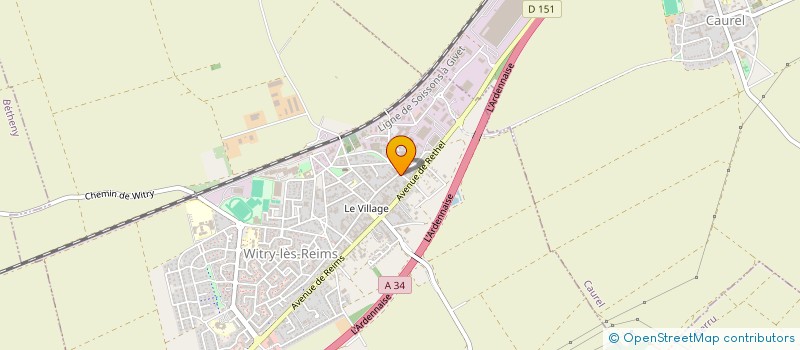 localisation de l'entreprise SOCIETE CIVILE D'EXPLOITATION AGRICOLE THIEBAULT CHARLES  WITRY-LES-REIMS