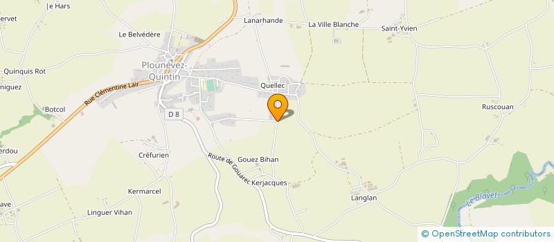 localisation de l'entreprise SOCIETE CIVILE D'EXPLOITATION AGRICOLE TRUBUIL à PLOUNEVEZ QUINTIN