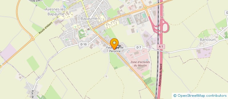 localisation de l'entreprise SOCIETE CIVILE D'EXPLOITATION AGRICOLE VASSEUR  BAPAUME