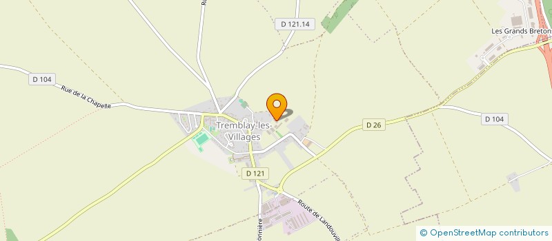 localisation de l'entreprise SOCIETE CIVILE D'EXPLOITATION AGRICOLE VIRGINIA CORN à TREMBLAY-LES-VILLAGES