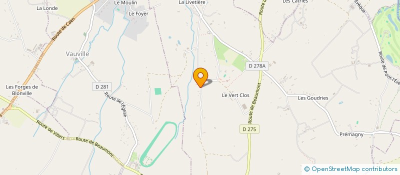 localisation de l'entreprise SOCIETE CIVILE D'EXPLOITATION ET D'ELEVAGE DE LA COUR SIMON  TOURGEVILLE