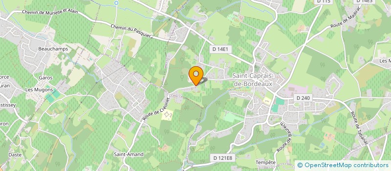 localisation de l'entreprise SOCIETE CIVILE D EXPLOITATION LA GONTRIE  SAINT-CAPRAIS-DE-BORDEAUX