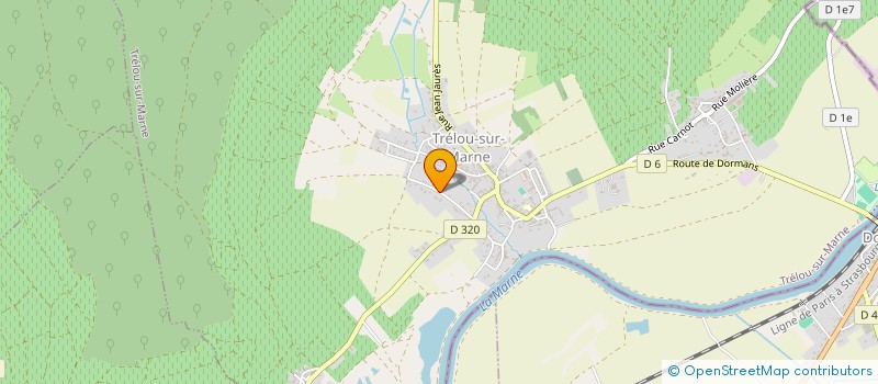localisation de l'entreprise SOCIETE CIVILE D'EXPLOITATION VITICOLE BRUNO ET CHRISTIANE OLIVIER à TRELOU-SUR-MARNE