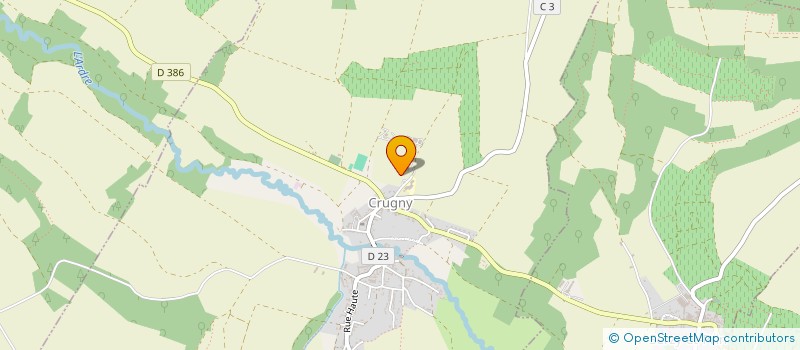 localisation de l'entreprise SOCIETE CIVILE D'EXPLOITATION VITICOLE DU DU BON MARTIN  CRUGNY