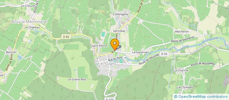localisation de l'entreprise SOCIETE CIVILE D'EXPLOITATION VITICOLE EMILE BLANC à LUGNY