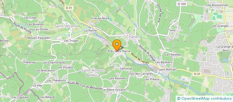 localisation de l'entreprise SOCIETE CIVILE D'EXPLOITATION VITICOLE VIGNOBLES LAPLACE à SAINT-AMOUR-BELLEVUE