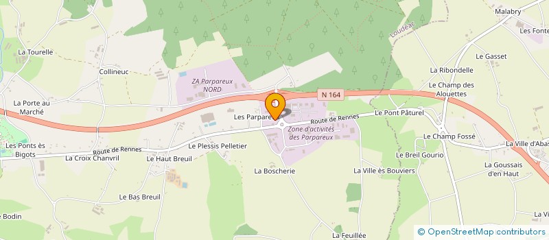 localisation de l'entreprise SOCIETE CIVILE D INVESTISSEMENTS MG à LOUDEAC