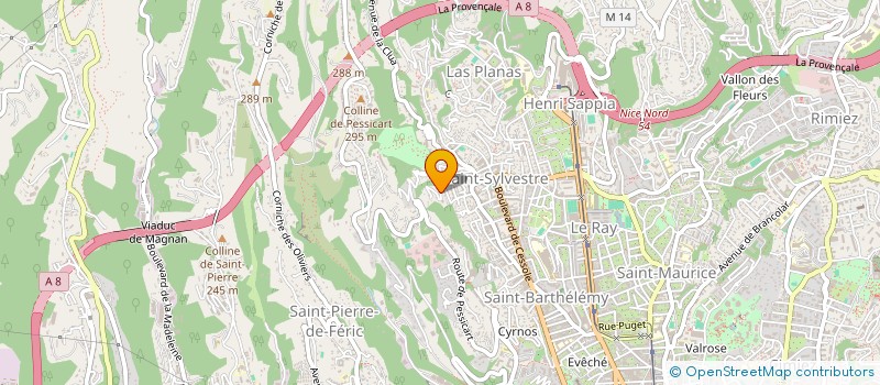 localisation de l'entreprise SOCIETE CIVILE D. S. à NICE