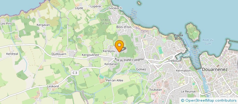 localisation de l'entreprise SOCIETE CIVILE DAMB ATAO  DOUARNENEZ