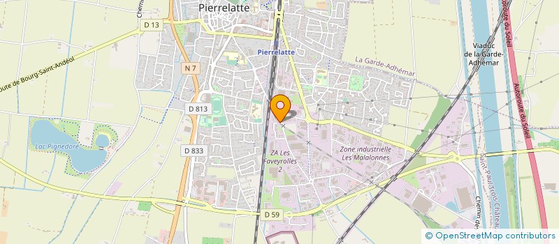 localisation de l'entreprise SOCIETE CIVILE DAP à PIERRELATTE