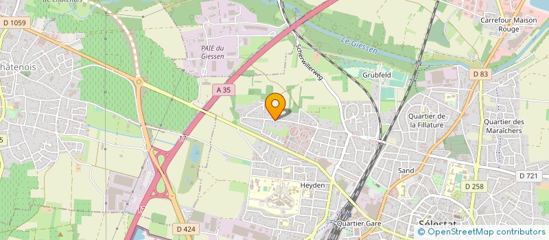 localisation de l'entreprise SOCIETE CIVILE DE CHASSE DE BREITENAU à SELESTAT