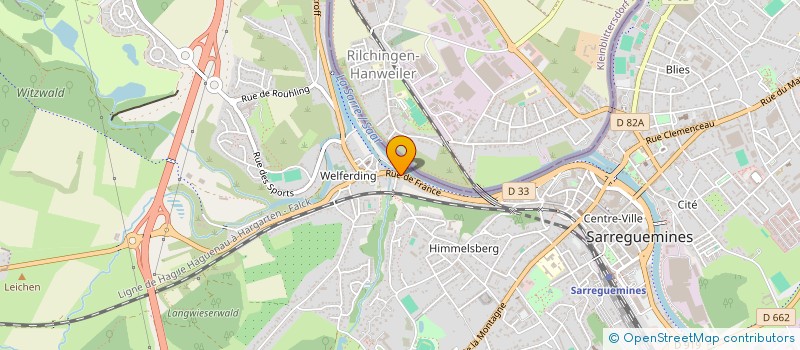 localisation de l'entreprise SOCIETE CIVILE DE CHASSE LE GEAI à SARREGUEMINES