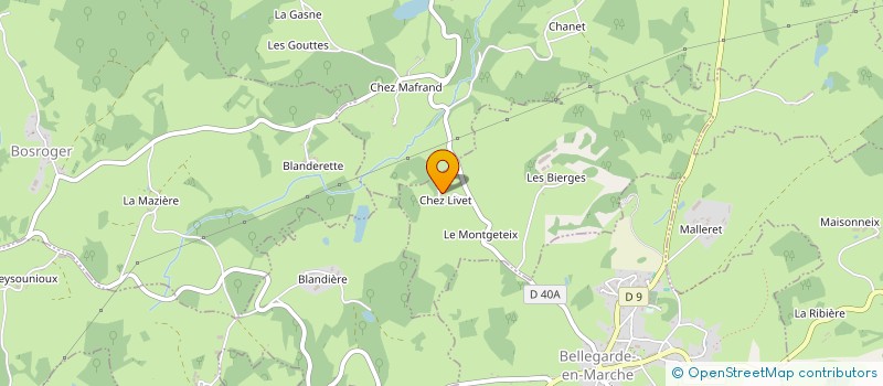 localisation de l'entreprise SOCIETE CIVILE DE CHEZ LIVET à SAINT-SILVAIN-BELLEGARDE
