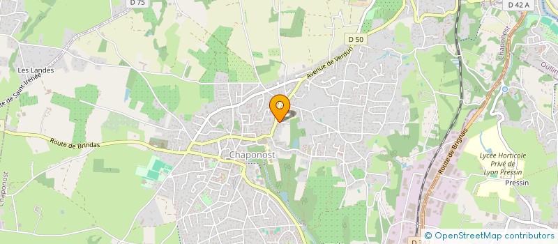 localisation de l'entreprise SOCIETE CIVILE DE CLAIRLANDE  CHAPONOST