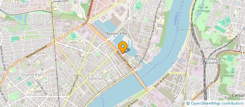 localisation de l'entreprise SOCIETE CIVILE DE CONSTRUCTION VENTE BORDEAUX-BRULATOUR  BEYCHAC-ET-CAILLAU