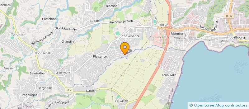 localisation de l'entreprise SOCIETE CIVILE DE CONSTRUCTION VENTE LE CLOS DE SAINTE-ROSE  BAIE MAHAULT