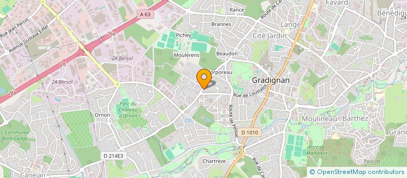 localisation de l'entreprise SOCIETE CIVILE DE CONSTRUCTION VENTE LES TERRASSES DE L'ESTEY à GRADIGNAN