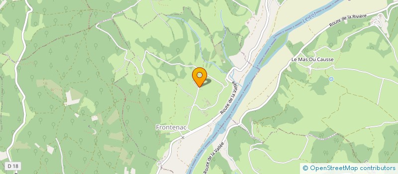 localisation de l'entreprise SOCIETE CIVILE DE FRONTENAC  FRONTENAC