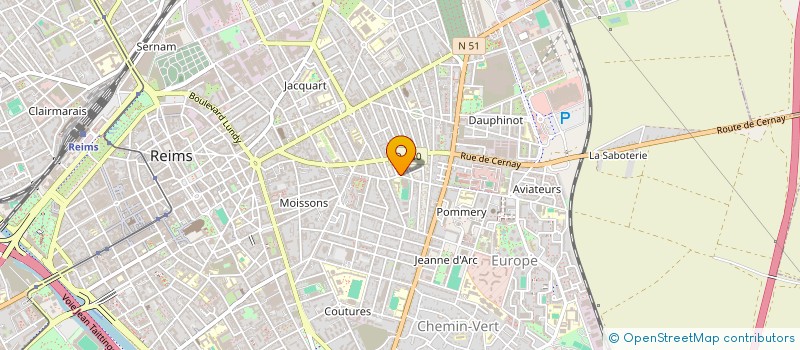 localisation de l'entreprise SOCIETE CIVILE DE GESTION DE PROPRIETE INDUSTRIELLE DE COLORIMETRIE  REIMS