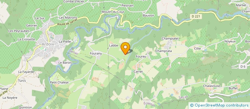 localisation de l'entreprise SOCIETE CIVILE DE GOUDIVET  SARRAS