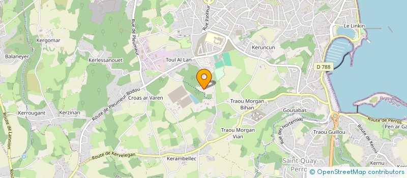 localisation de l'entreprise SOCIETE CIVILE DE KERGONIAT  PERROS-GUIREC