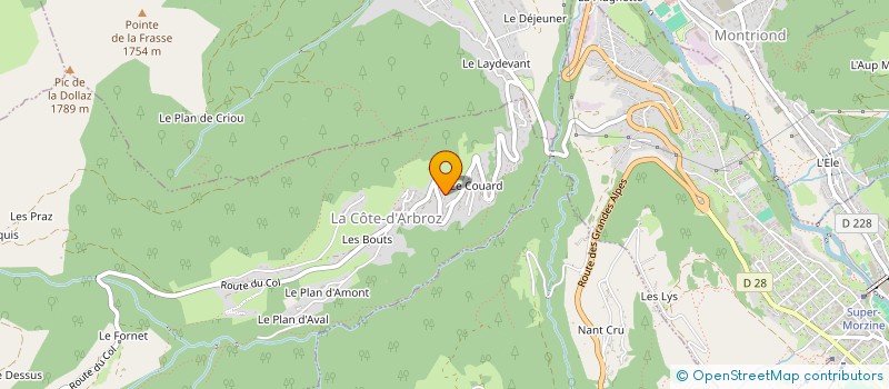 localisation de l'entreprise SOCIETE CIVILE DE L'ABBAYE DE ST VIVANT à MORZINE