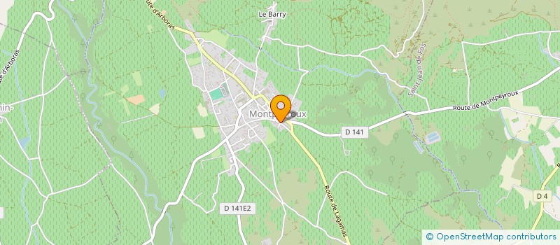 localisation de l'entreprise SOCIETE CIVILE DE L'ADYSSE  MONTPEYROUX
