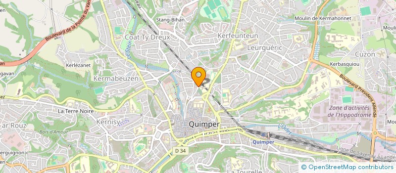 localisation de l'entreprise SOCIETE CIVILE DE L'ANCIENNE ECOLE  LOCRONAN