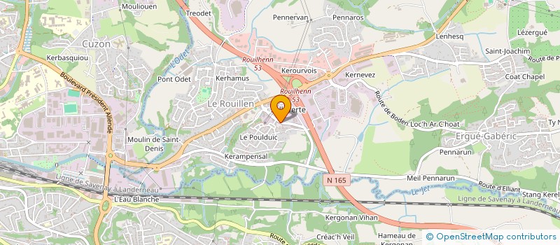 localisation de l'entreprise SOCIETE CIVILE DE L'AVENUE PER JAKEZ HELIAS  ERGUE-GABERIC