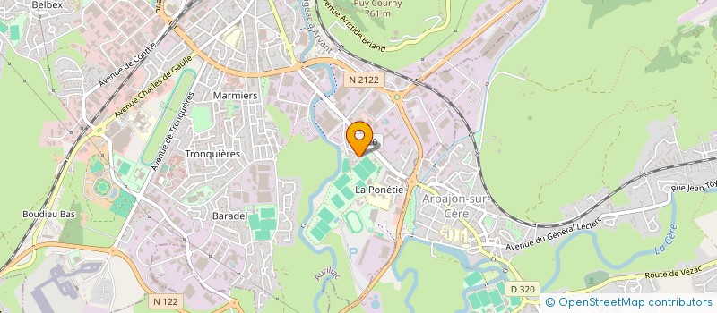 localisation de l'entreprise SOCIETE CIVILE DE L'ERMITAGE à AURILLAC