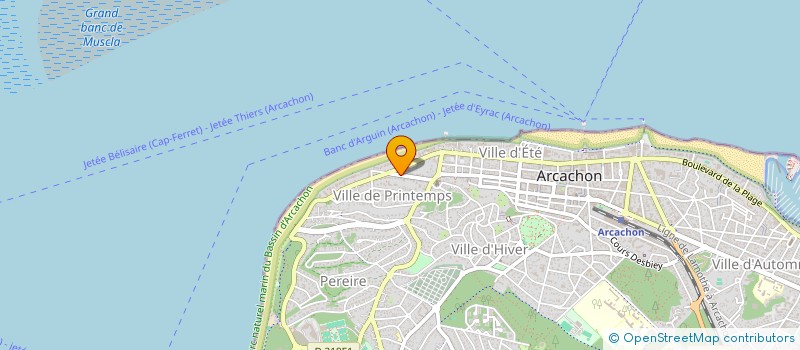 localisation de l'entreprise SOCIETE CIVILE DE L'ESTAMATE  ARCACHON