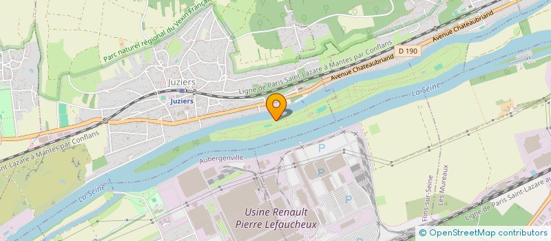 localisation de l'entreprise SOCIETE CIVILE DE L'ILE VERTE à JUZIERS